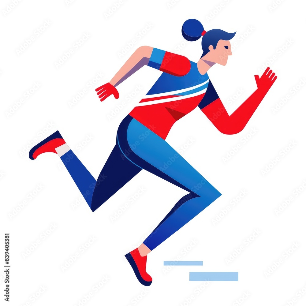 Fototapeta premium Runner in action