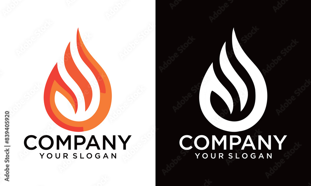 fire logo design with modern colorful fire logo design with modern colorful