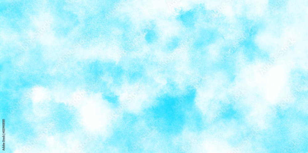 Brush-painted blurred and grainy paint aquarelle Abstract light sky blue grunge texture, blurred and grainy Blue powder explosion on white background, Classic brush painted Blue sky. Brush-painted blurred and grainy paint aquarelle Abstract light sky blue grunge texture, blurred and grainy Blue powder explosion on white background, Classic brush painted Blue sky.