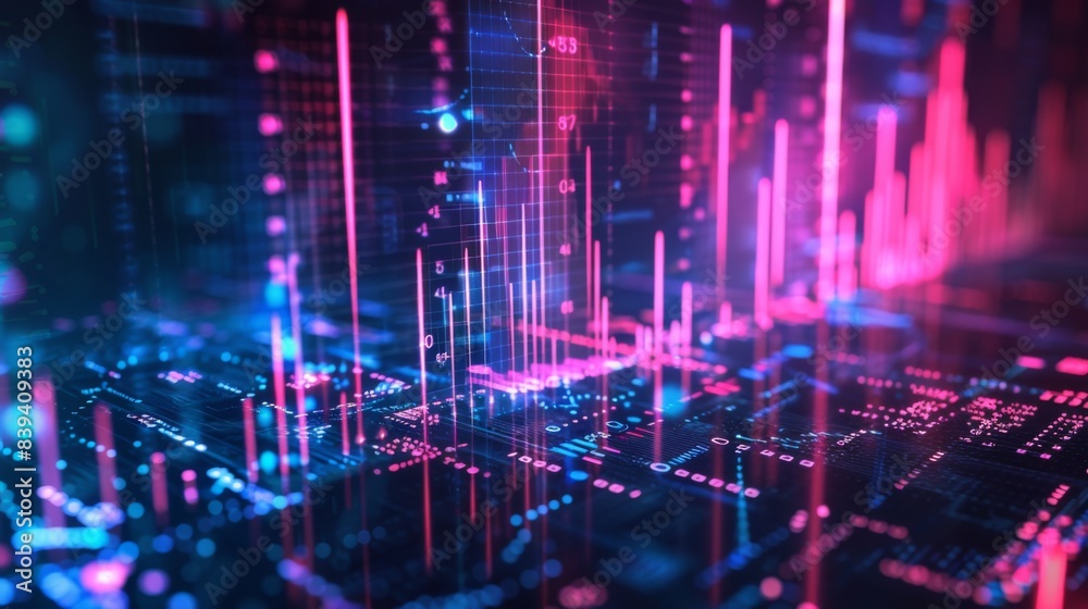 Fototapeta premium Tech Neon Vibes