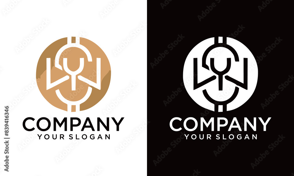 Modern corporate, abstract letter W logo with people hand element, simple wings logo in letter W, vector. Modern corporate, abstract letter W logo with people hand element, simple wings logo in letter W, vector.