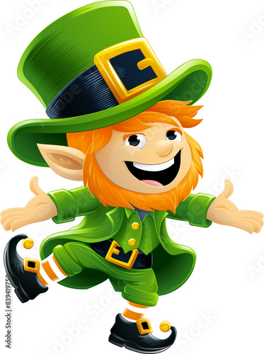 Leprechaun Cute Irish St Pa...