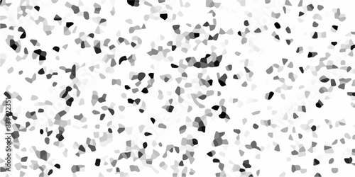 Abstract Polygonal Mosaic Background with terrazzo flooring texture polished stone. Cold gray and white grunge wall texture. White pebble stones wall texture. 