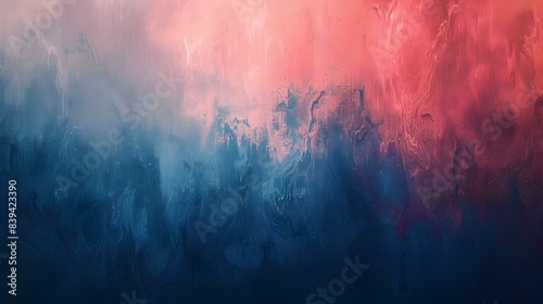 Gradient from coral to navy blue abstract background