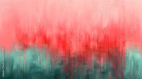 Gradient from Turquoise to light red abstract banner