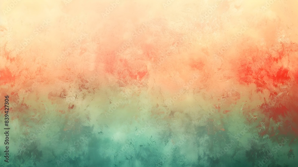 Fototapeta premium Gradient from mint to peach abstract shades digital background