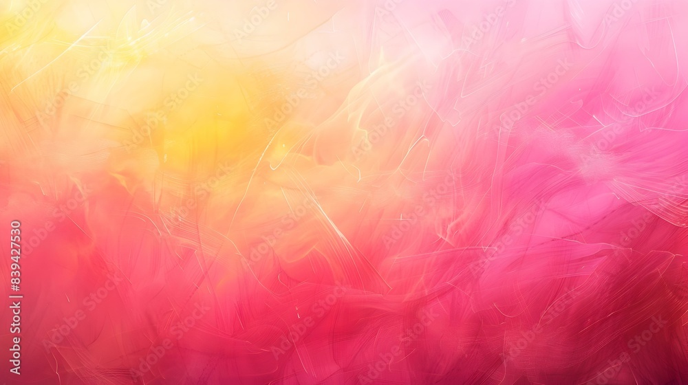 Gradient from Pink to sunshine yellow abstract backdrop