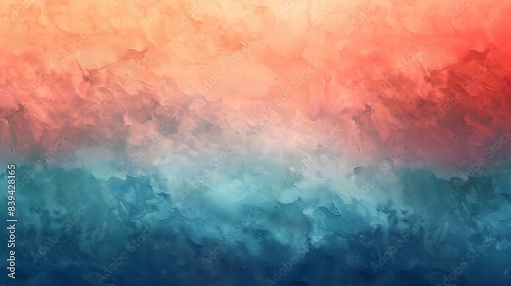 Gradient from aquamarine to tangerine colors