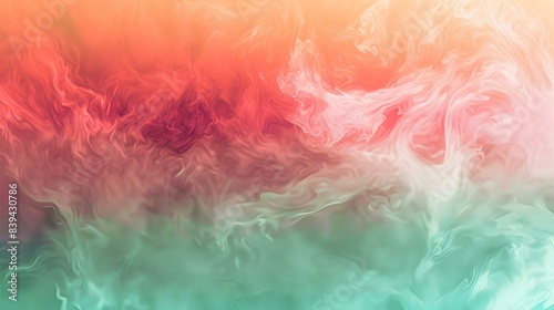 Gradient from jade to orange abstract shades digital colors