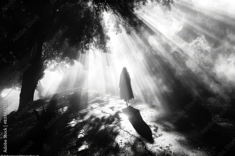 Obraz premium A Journey Through a Haunted Forest