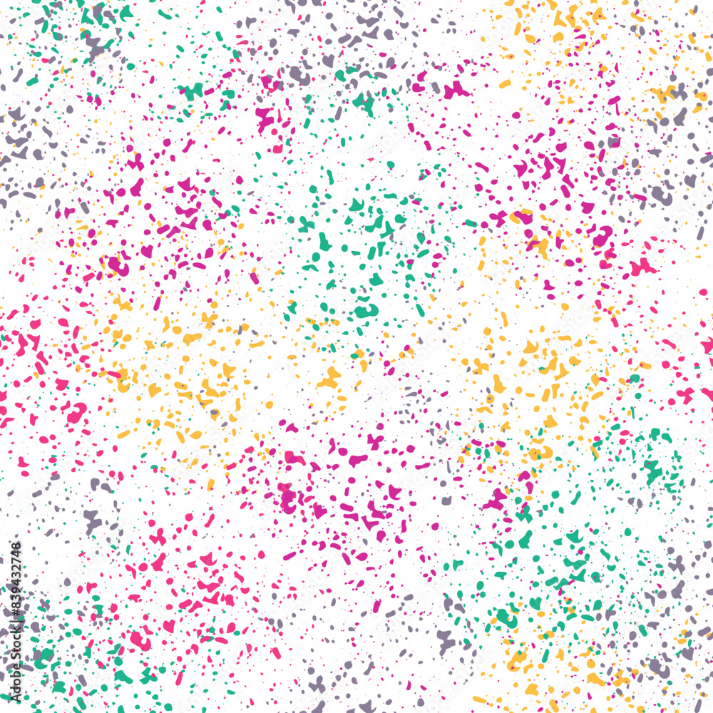 Bubbly colorful hand drawn seamless pattern.