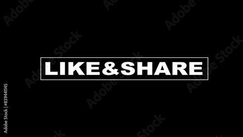 Subscribe like and share typography motion video, youtube intro, outro video motion