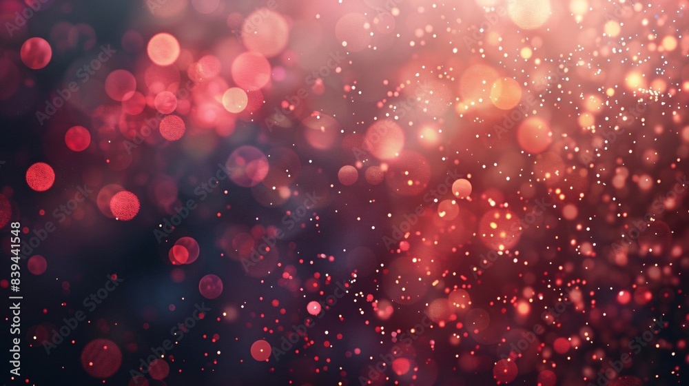 Red Fireworks and Bokeh Lights Abstract Background Red Fireworks and Bokeh Lights Abstract Background