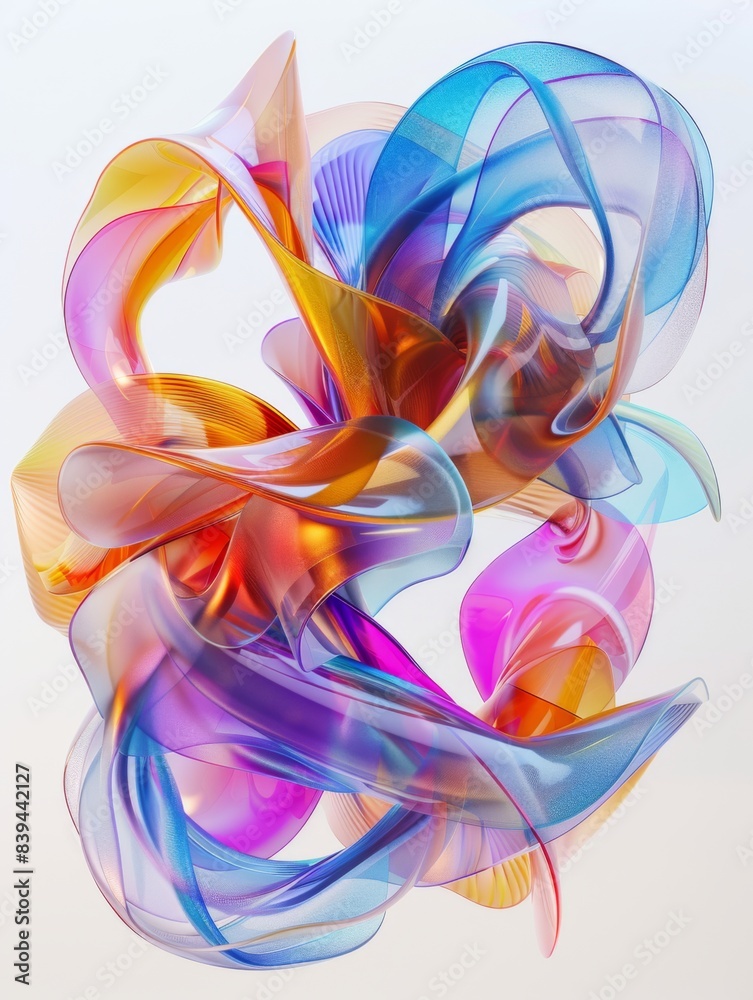 Elegant Abstract Glass Sculpture in Vibrant Colors, Modern Art Design Banner, abstract graphic, banner design, pattern design, web background template Elegant Abstract Glass Sculpture in Vibrant Colors, Modern Art Design Banner, abstract graphic, banner design, pattern design, web background template