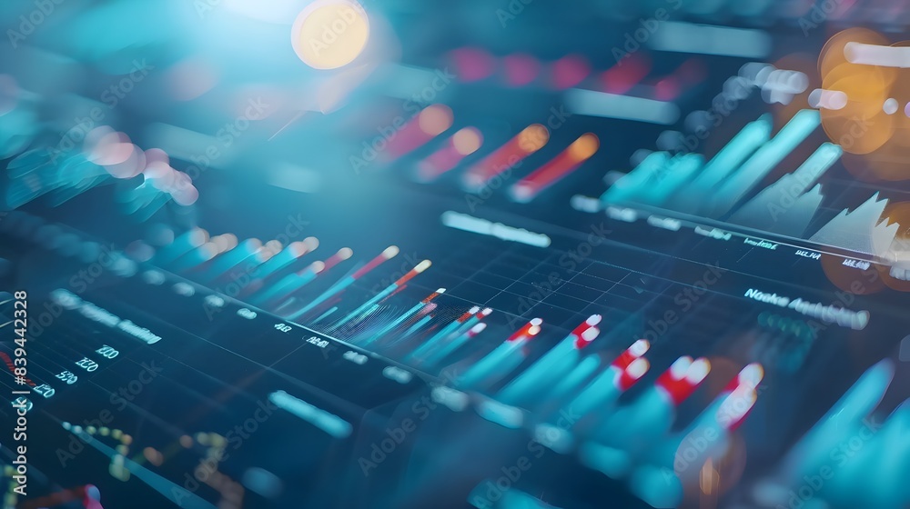 Close-up of Detailed Financial Data Visualizations in Bright,Professional Market Research Close-up of Detailed Financial Data Visualizations in Bright,Professional Market Research