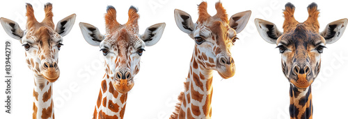 Giraffe isolated on transparent background, Giraffe head png no background, vegetable ingredient food png