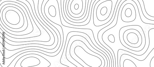 White topology and topography vector design abstract background contour map texture for print works
