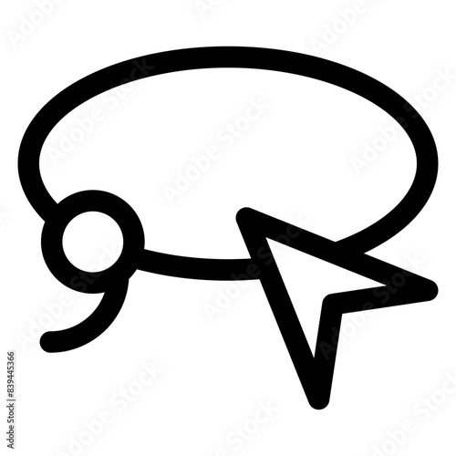 lasso line icon vector illustration isolated on white background