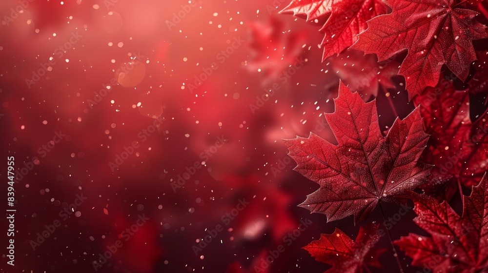 Vibrant red autumn leaves with soft bokeh in the background, capturing the essence of fall and the beauty of nature. Vibrant red autumn leaves with soft bokeh in the background, capturing the essence of fall and the beauty of nature.