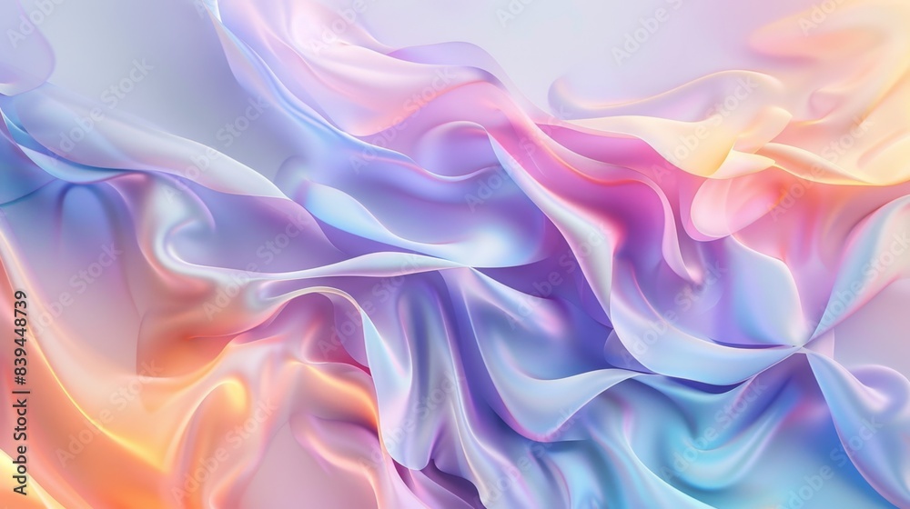 Abstract Pastel Fabric Waves Background Abstract Pastel Fabric Waves Background