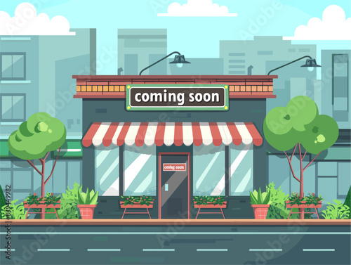 Animated Countdown Coming Soon Banner for Grand Opening