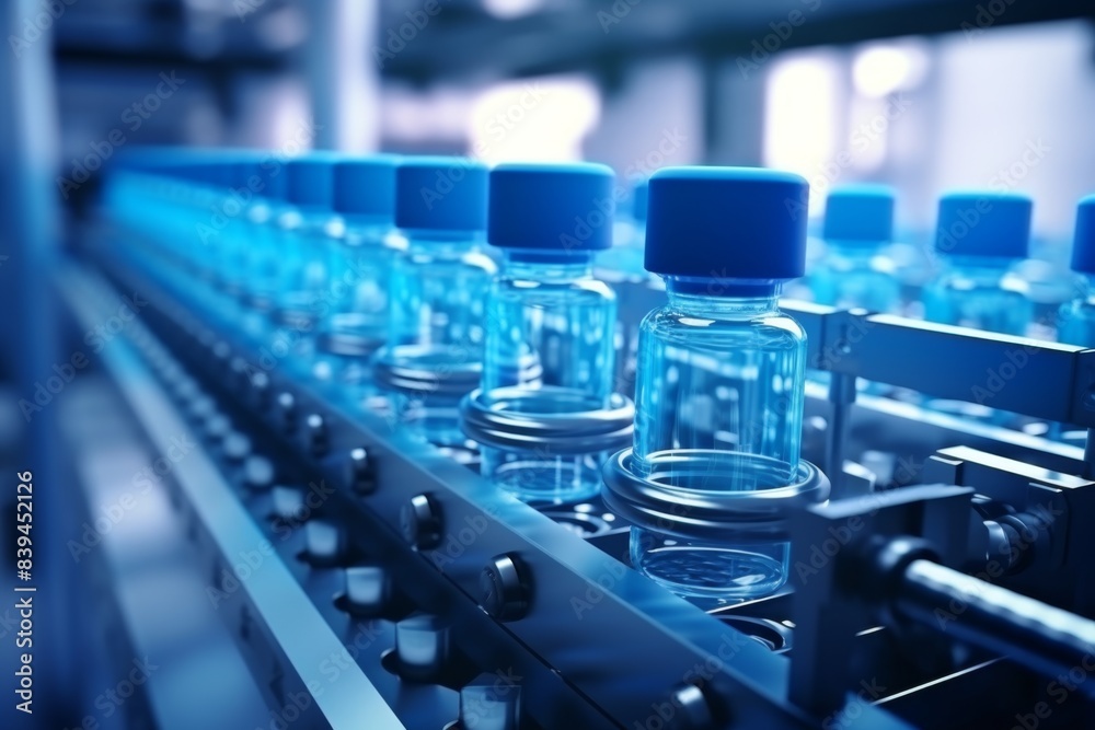 Pharmaceutical Vial Production Line in Factory Setting Pharmaceutical Vial Production Line in Factory Setting