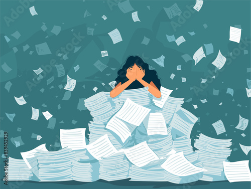 The Pitfalls of Paperwork: A Visual Representation of Tax Season Agony