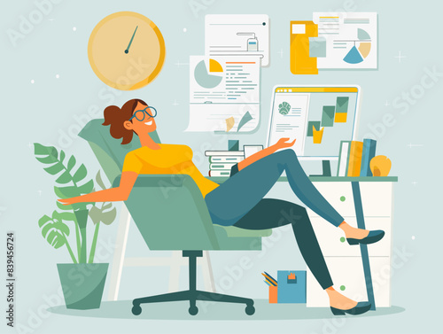 Zenith of Tax Serenity: Individual Reveling in Post-Filing Tranquility