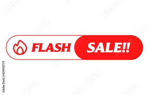 Flash sale button transparent