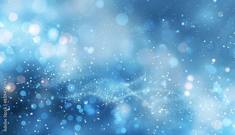 Abstract Light Blue Blurred Background with Bokeh Effect Abstract Light Blue Blurred Background with Bokeh Effect