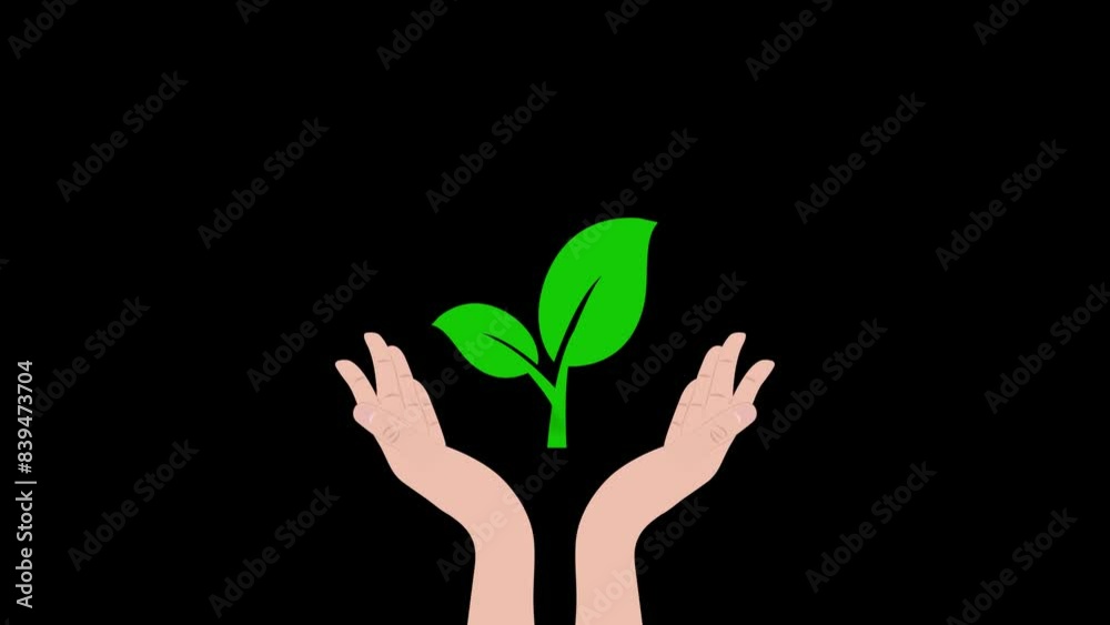 hand holding tree environment animated keeping environment tree plants guarded 4k hand holding tree environment animated keeping environment tree plants guarded 4k