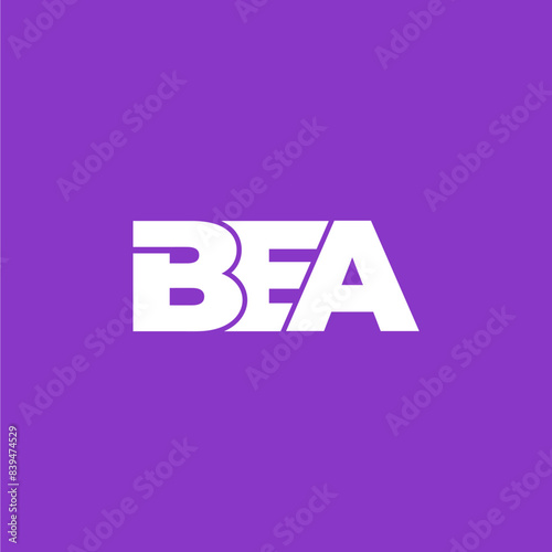 BEA initial logo leBEA letter monogram typography logotter monog...