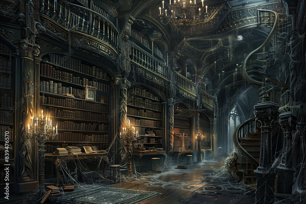 A dark fantasy library A dark fantasy library