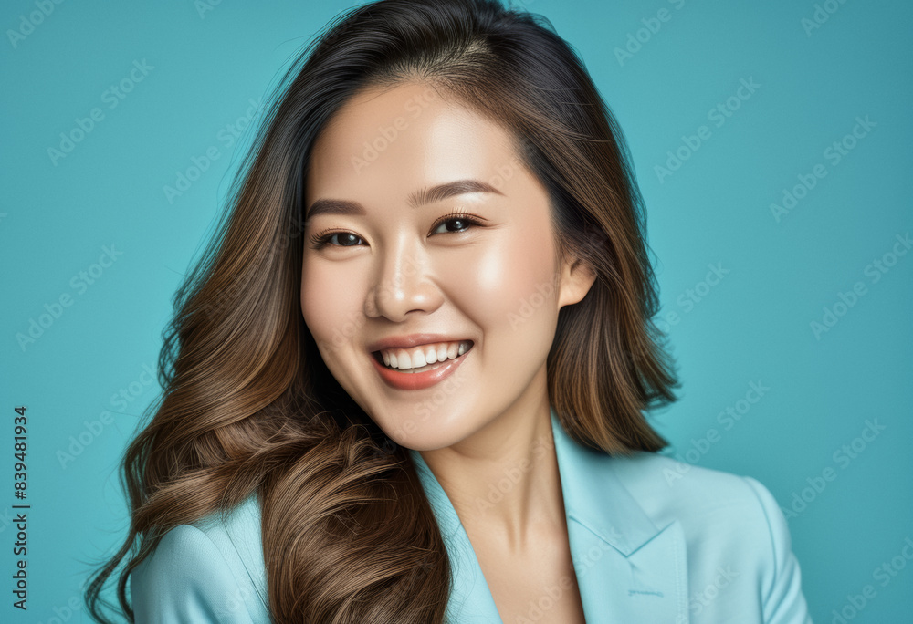 Fototapeta premium A studio beauty headshot photo of a beautiful woman