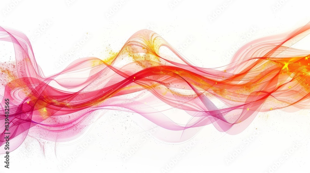 Bright and swirling light energy creating depth on a white background Bright and swirling light energy creating depth on a white background