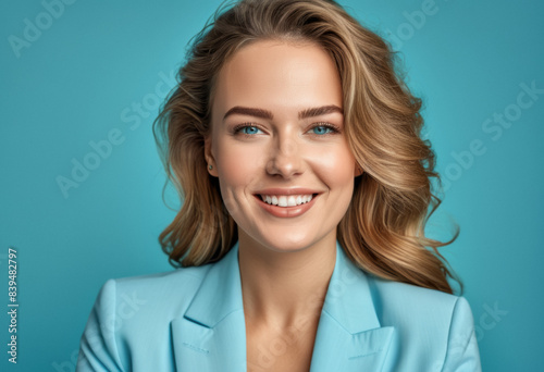 A studio beauty headshot photo of a beautiful woman