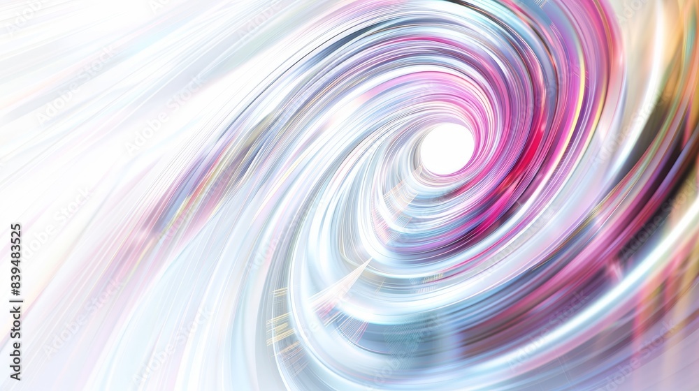 Dynamic light and energy creating abstract forms on a white background Dynamic light and energy creating abstract forms on a white background