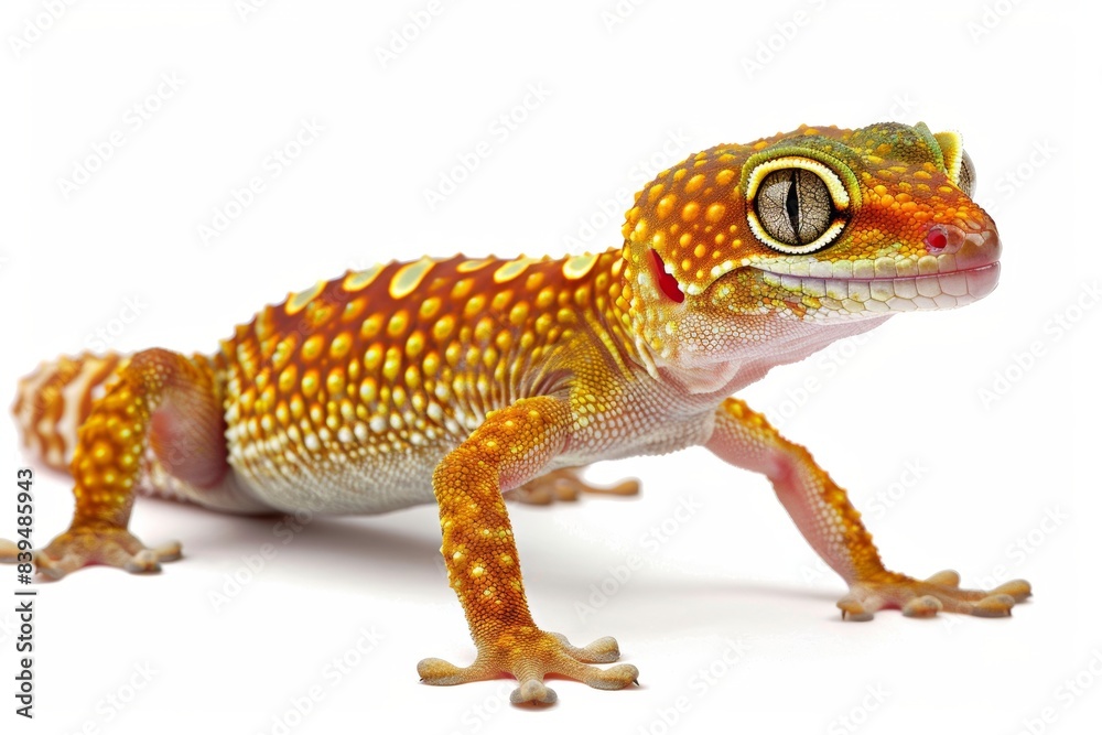 Fototapeta premium gecko isolated on white