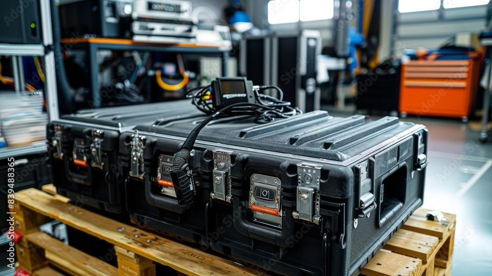 Equipment Cases In A Professional Workshop Equipment Cases In A Professional Workshop