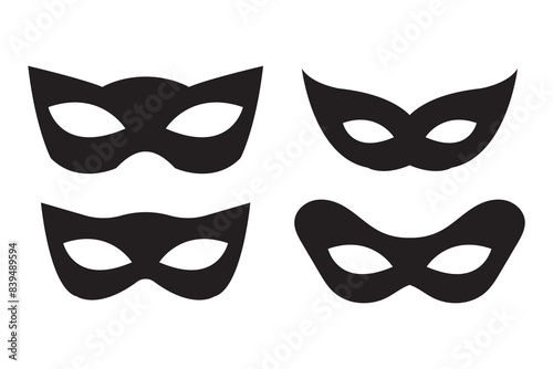 Superhero mask design. Mask vector design.