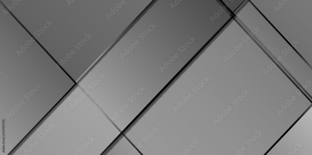 Obraz premium Vector Modern white and gray technology concept diamond triangle geometric gradient line background. white and grey gradient color geometric backdrop design cube pattern background for website banner.