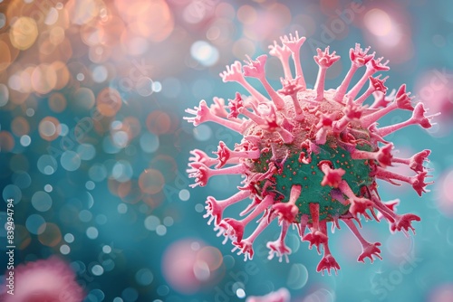 Close-up of pink corona corona with numerous small pink flowers