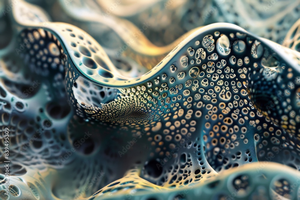 A close-up view of a stunning AI art creation, revealing intricate patterns and textures. A close-up view of a stunning AI art creation, revealing intricate patterns and textures.