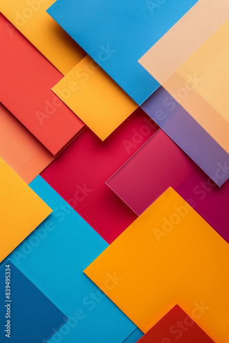 Free Download Abstract composition of color blocks with a minimalist approach and harmonious colors. - GFXLoad