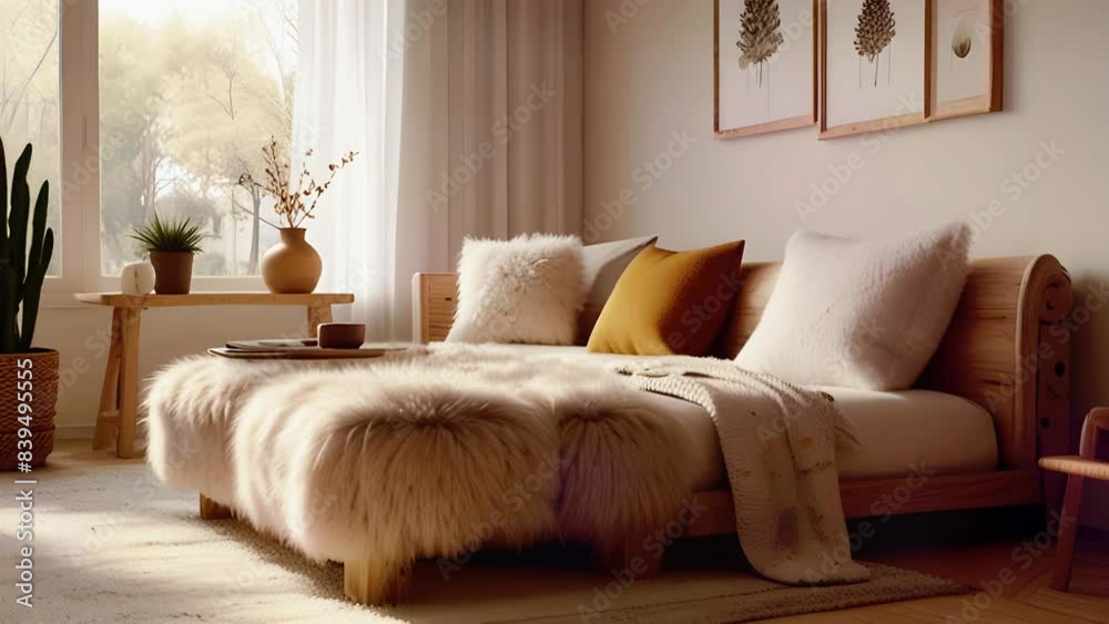 Comfortable sofa, coffee table, few accent chairs should suffice ...