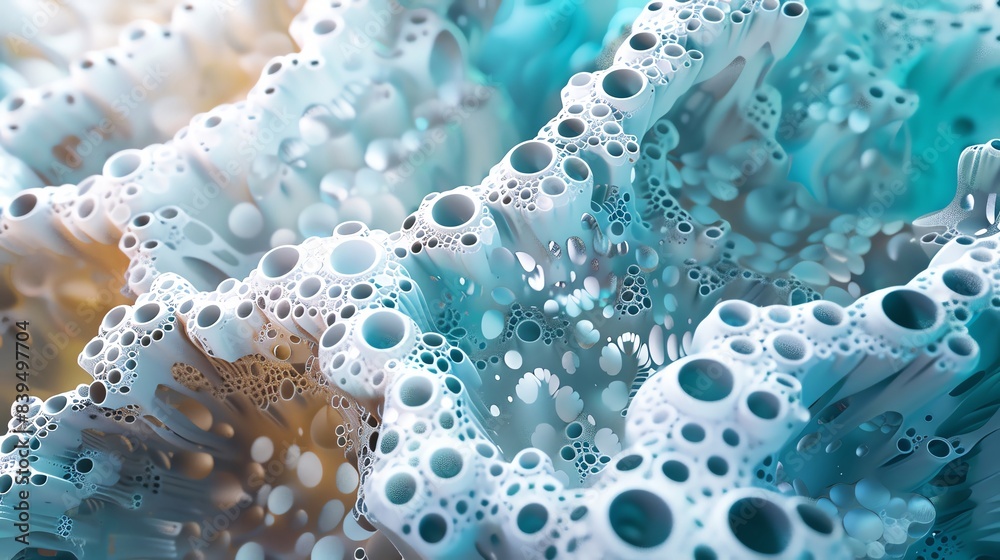 Abstract 3D mosaics with intricate details, forming a cohesive yet complex whole, perfect for showcasing the beauty of detailed craftsmanship and artistic creativity