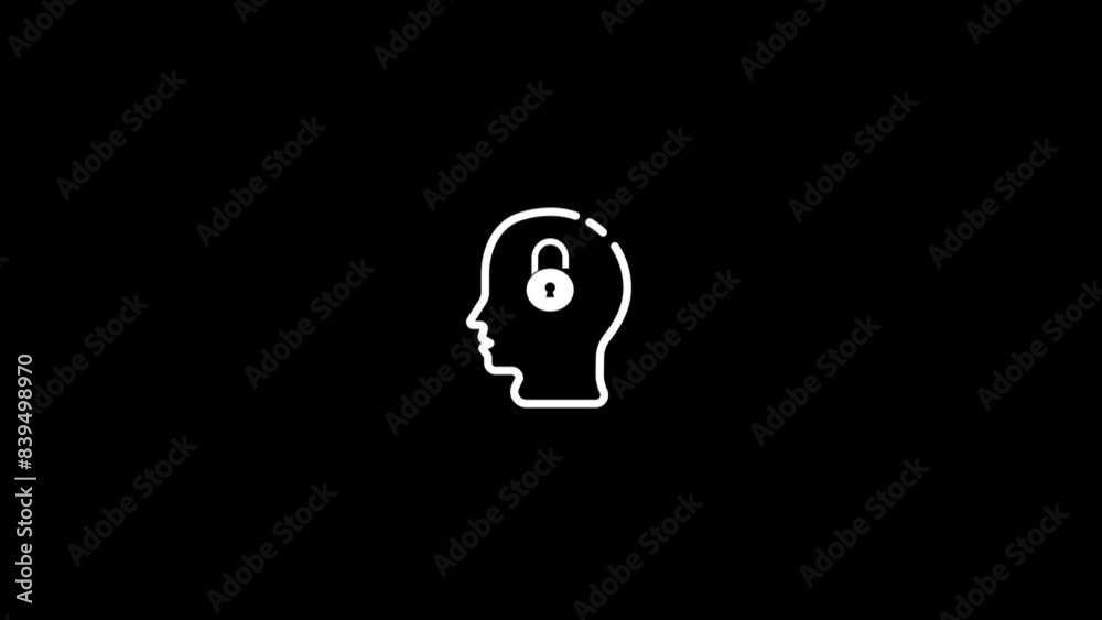 Open human icon animation ,Open fresh Creative and intelligent brain icon Open human icon animation ,Open fresh Creative and intelligent brain icon