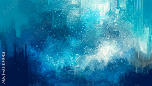 Abstract blue textured background with light and dark blue shades