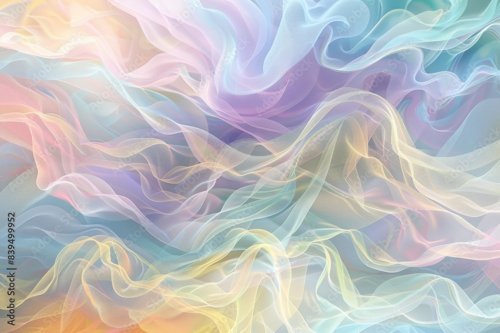 A mesmerizing illustration that captures the essence of a dream with its ethereal and flowing patterns, adorned with soft pastel hues. A mesmerizing illustration that captures the essence of a dream with its ethereal and flowing patterns, adorned with soft pastel hues.