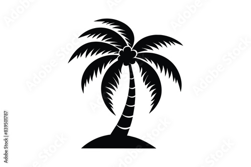 Palm tree icon design template vector isolated